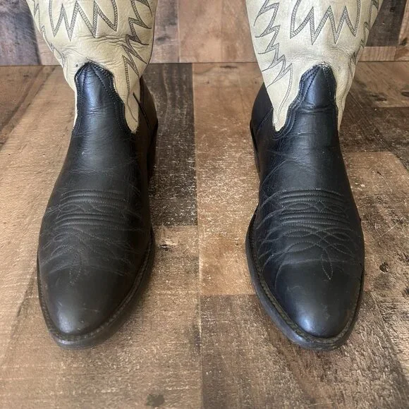 Nocona Vintage Western Cowboy Boots Mens 9 D